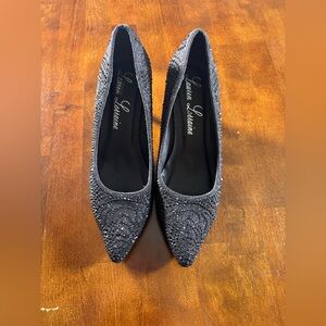 Lauren Lorraine Sparkling Black Heels